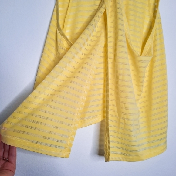 Zyia Active Yellow Nimbus Split Back Tank Top XL - Picture 7 of 8